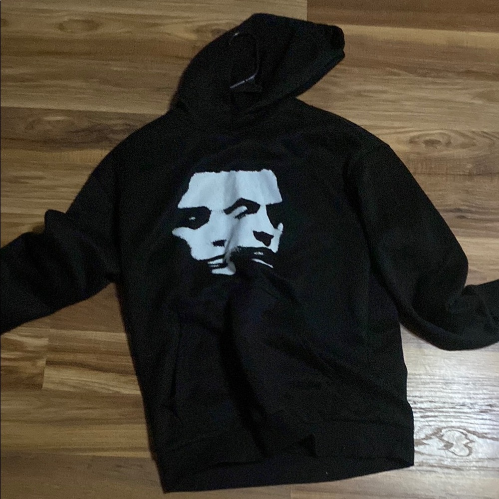 Black Graphic Hoodie